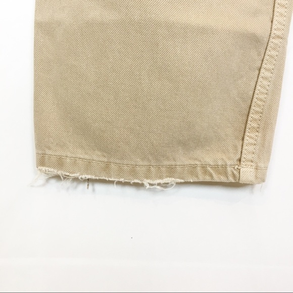 Free People Dakota Straight Leg Jean Distressed Tan New - Picture 11 of 15